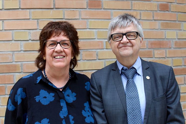 Initiativtagerene, Nina Volden og Harald Pedersen, fra Foreningen for hjerte- og lungetransplanterte