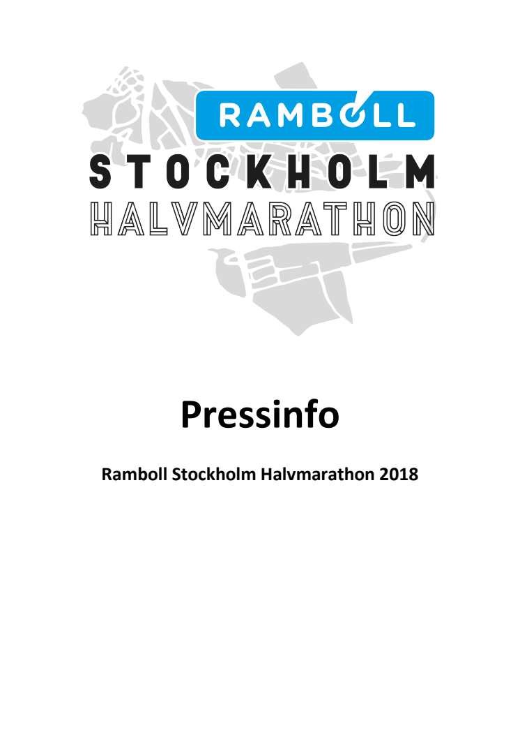 Pressfakta Ramboll Stockholm Halvmarathon 2019