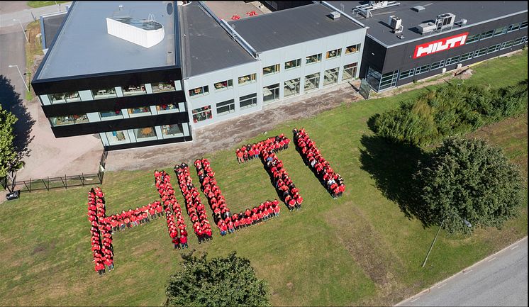 Hilti-loggan av medarbetare