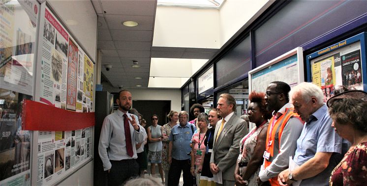 St Albans City station history panel