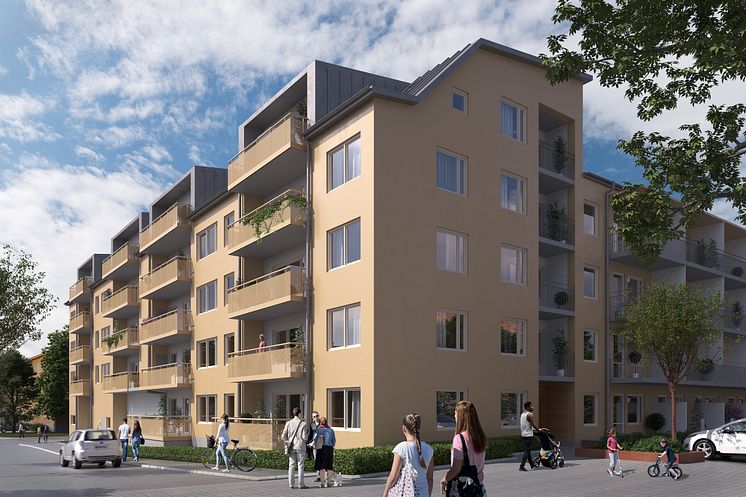 SKB bygger 45 nya kooperativa hyresrätter vid kvarteret Lillsjönäs, Bromma.