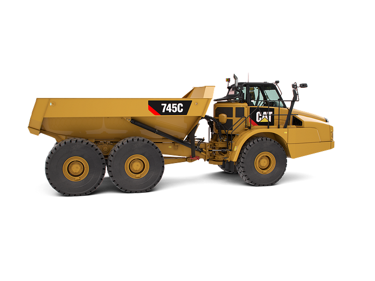 Cat 745C dumper - höger sida