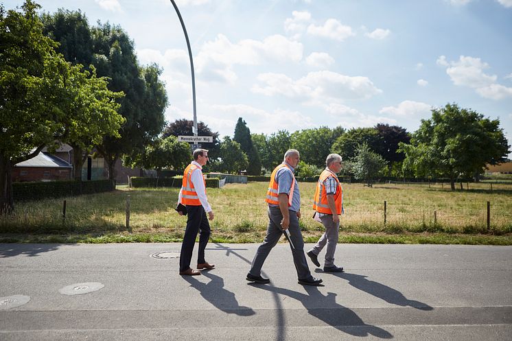 Glasfaserleitung im Straßenbereich