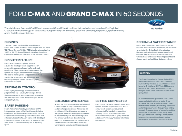Ny Ford C-MAX og Grand C-MAX