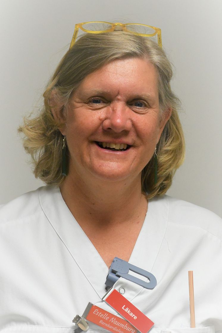Estelle Naumburg, forskare, docent och specialist i pediatrik och kardiologi vid Umeå universitet