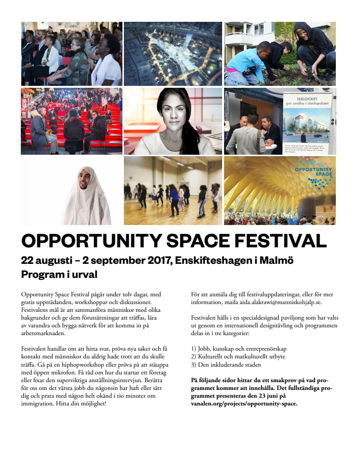Opportunity Space Festival är platsen för nya möten och jobbmöjligheter