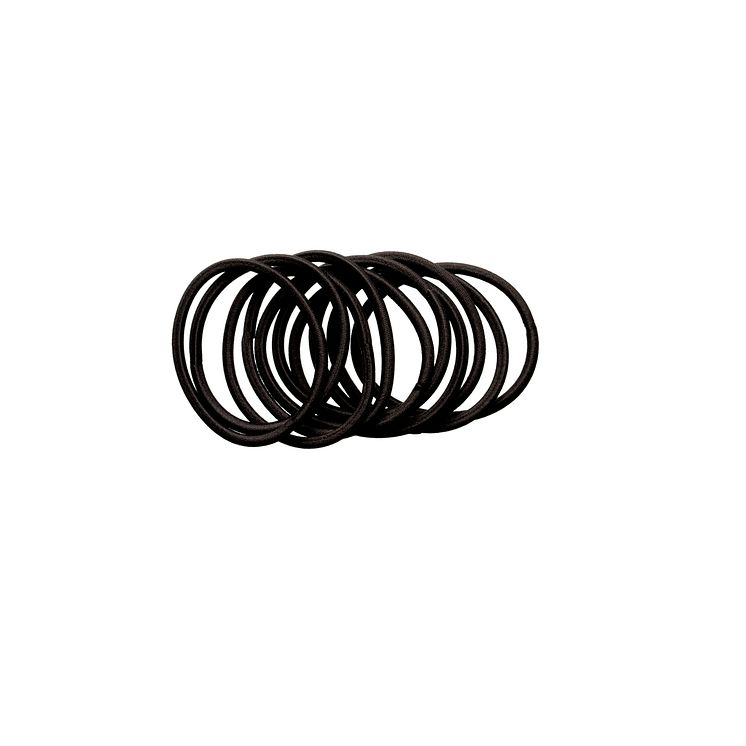 HAIR ELASTICS BLACK 10-P