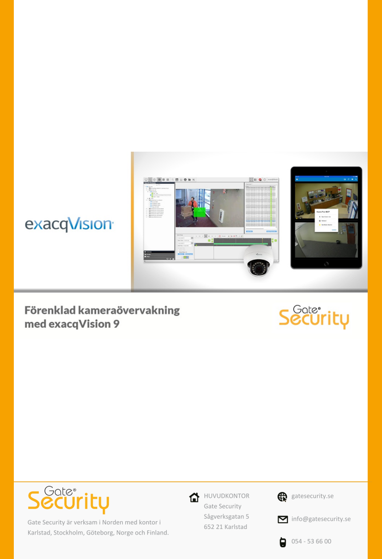 PDF: Förenklad kameraövervakning med exacqVision 9