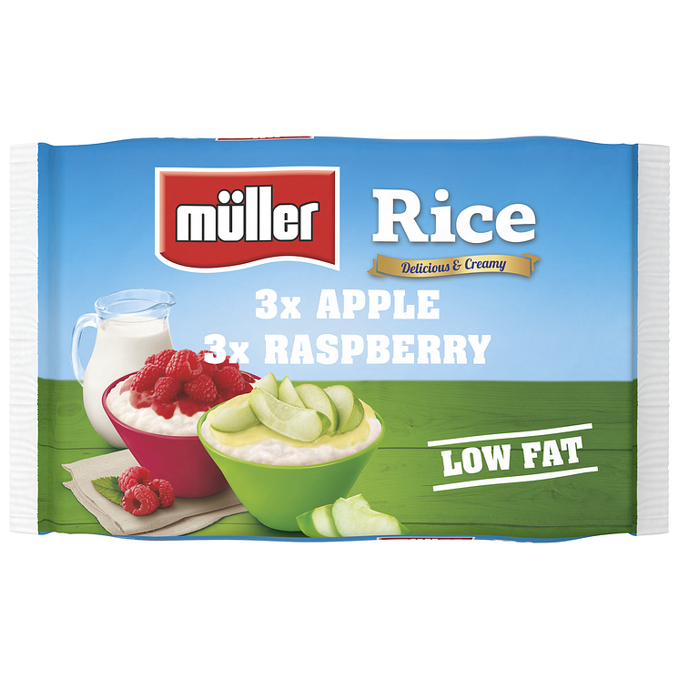 Müller Rice 6 Pack Apple & Raspberry