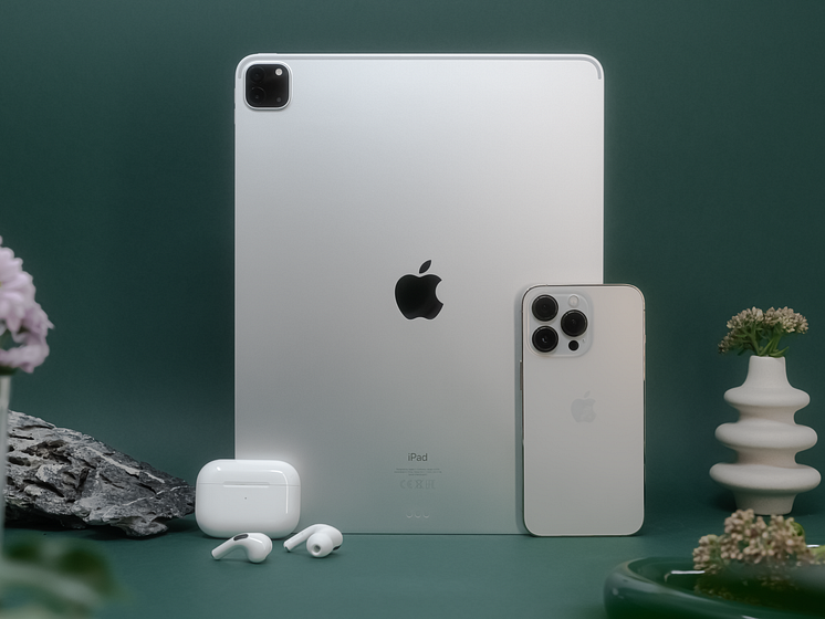 iPad Pro 5, iPhone 13 Pro, AirPods Pro Gen 1_rekonditionerad_refurbed.png