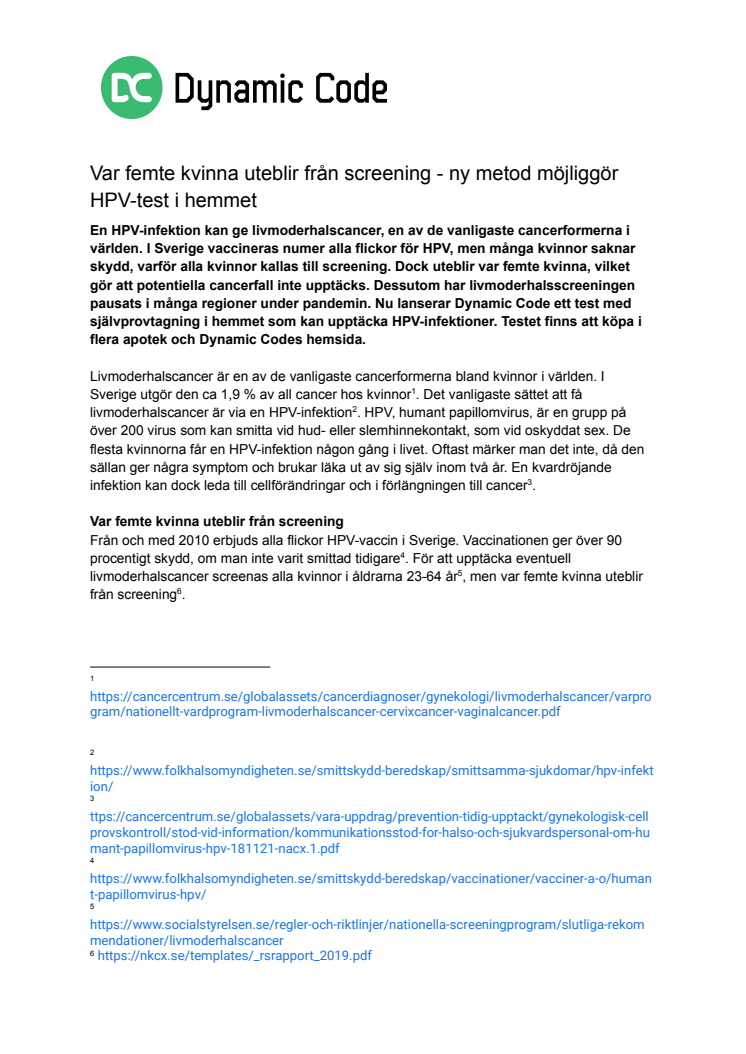 Dynamic Code lanserar HPV-test i hemmet.pdf