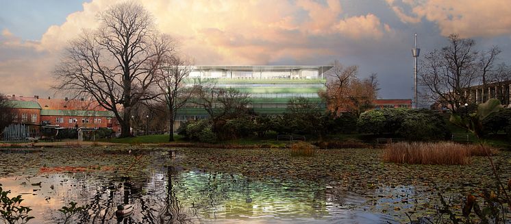 Förslag HIMLAJORD, arkitekttävling universitetsbiblioteket