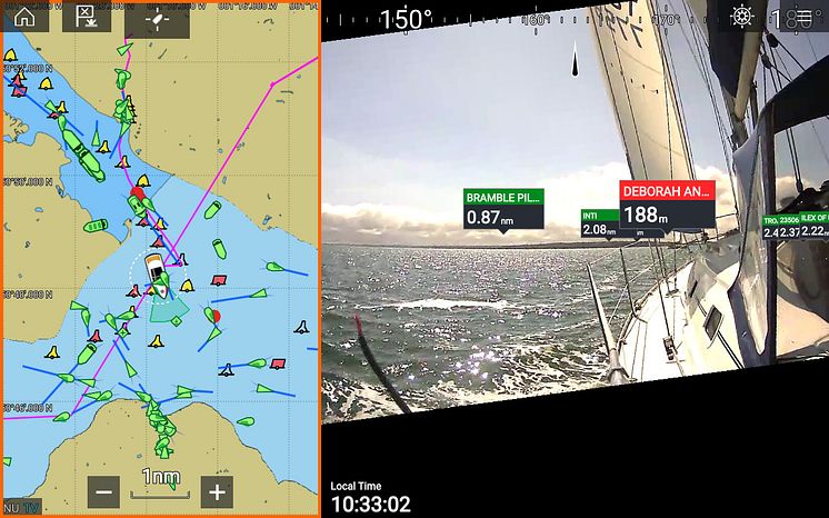 High res image - Raymarine - Augmented Reality Sailboat