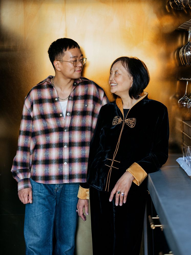 Jimmy Guo och mamma Anlin Zhang