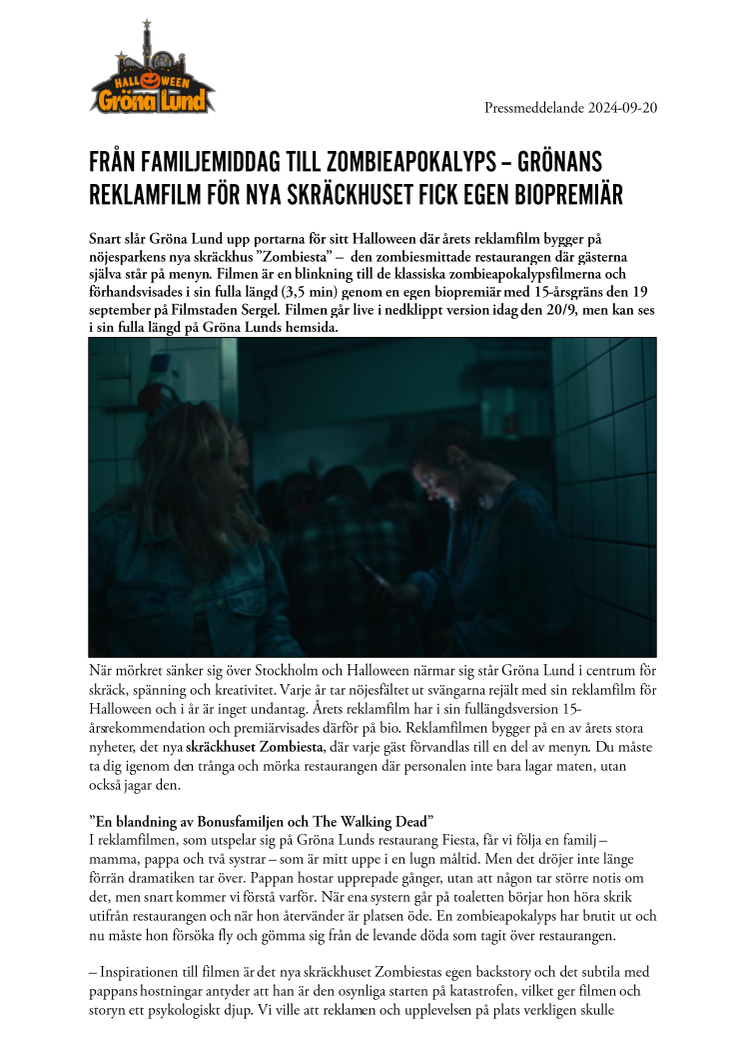 Från familjemiddag till zombieapokalyps - Grönans reklamfilm fick egen biopremiär.pdf