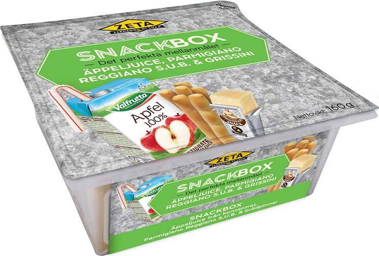 Produktbild Zeta Snackbox med äppeljuice