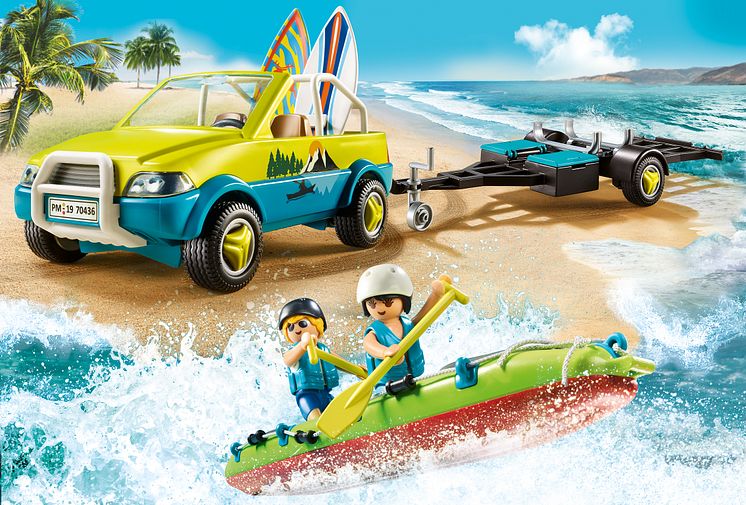 Strandauto mit Kanuanhänger (70436) von PLAYMOBIL