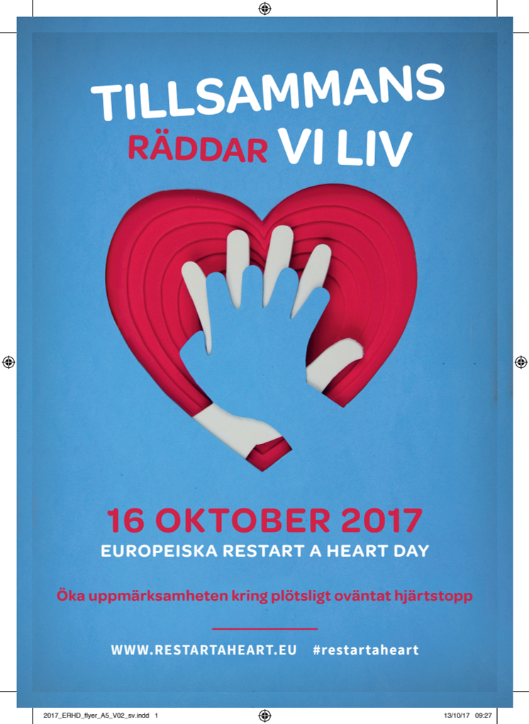 ​Restart a heart day - Måndag 16 oktober i hela Europa!
