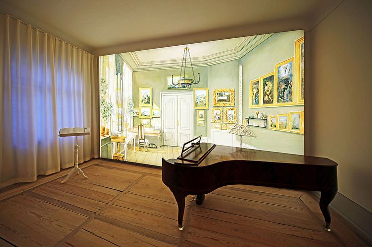 Mendelssohn-Haus: Ausstellung "Und wo ist Fanny?" - Raum "Winter"