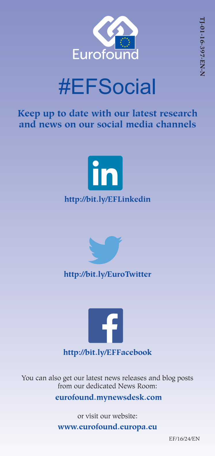 Keep up to date with our latest research and news on our social media channels