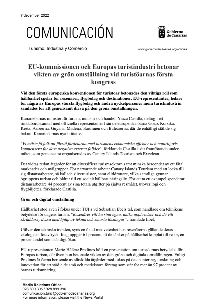 EU-kommissionen och Europas turistindustri betonar vikten av grön omställning vid turistöarnas första kongress.pdf