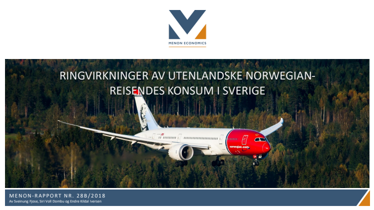 Norwegian bidrar till ekonomisk tillväxt i Sverige