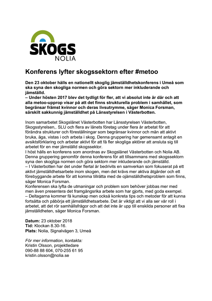 Konferens lyfter skogssektorn efter #metoo