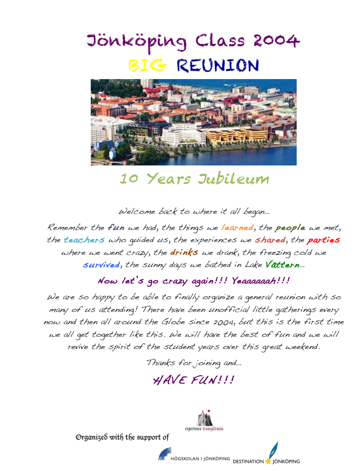 10 Years Reunion Program