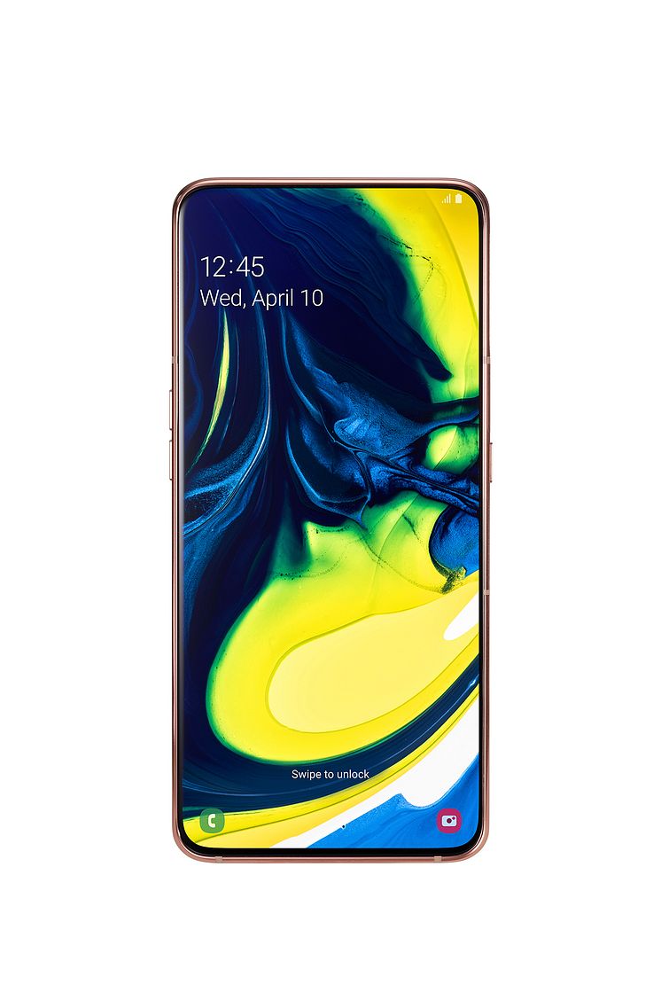 Galaxy A80_Angel_Gold_front