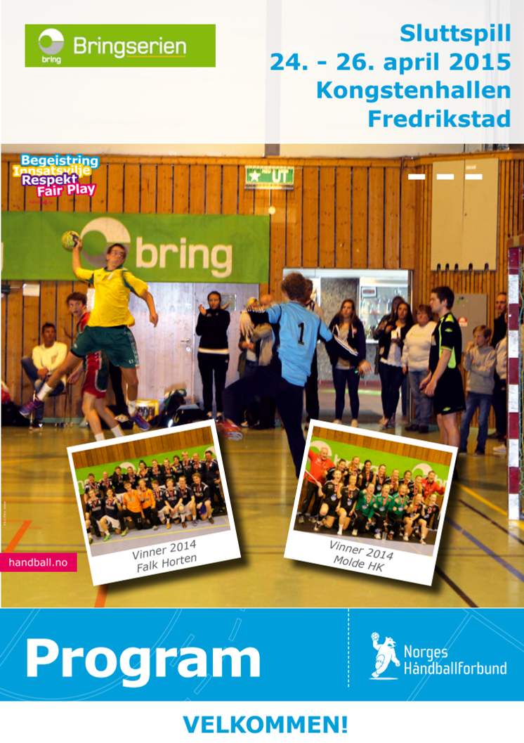 Programmet for finalehelgen