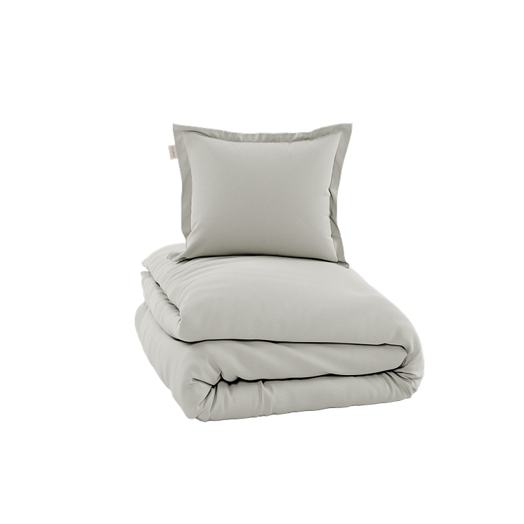 CURA Satina Duvet Cover + Pillowcase Light Sand