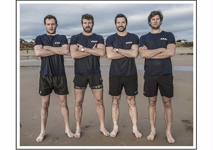 High res image - The Four Oarsmen - Team Photo 