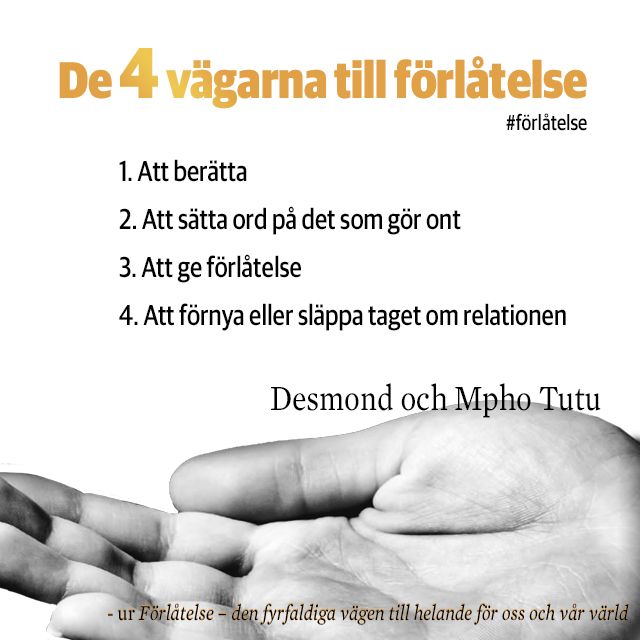 De fyra vägarna till förlåtelse