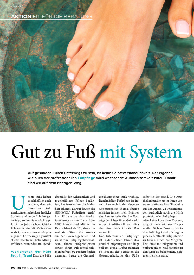 Gut zu Fuß mit System