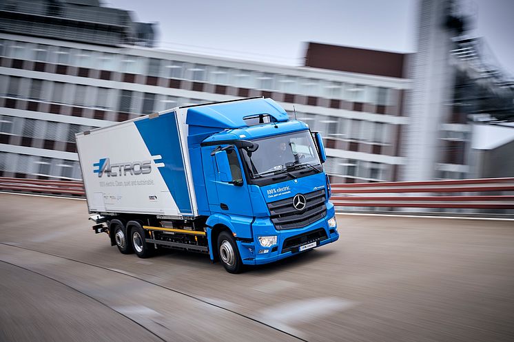 Mercedes-Benz eldrivna lastbil – eActros