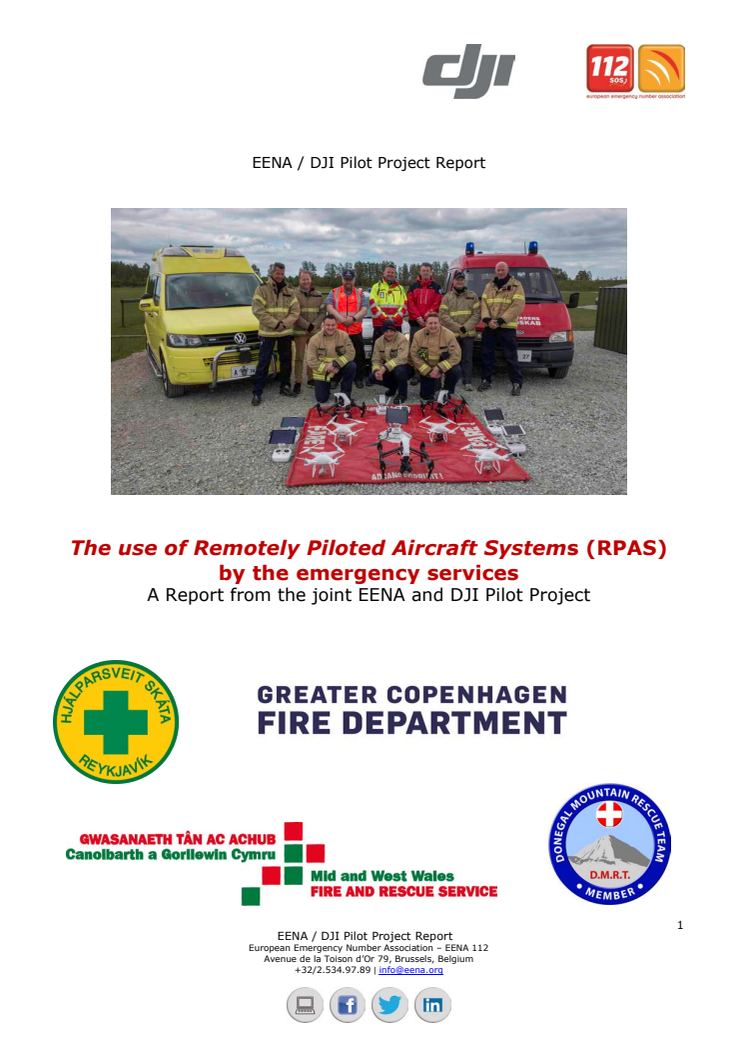 The use of Remotely Piloted Aircraft Systems (RPAS) by the emergency services: 