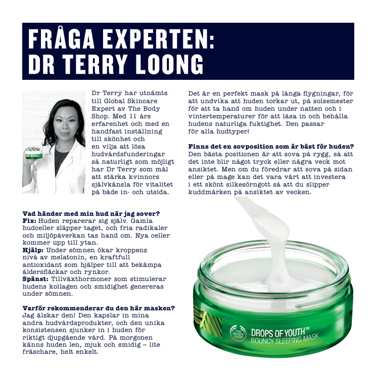 Dr Terry är ny Global Skin Care Expert för The Body Shop