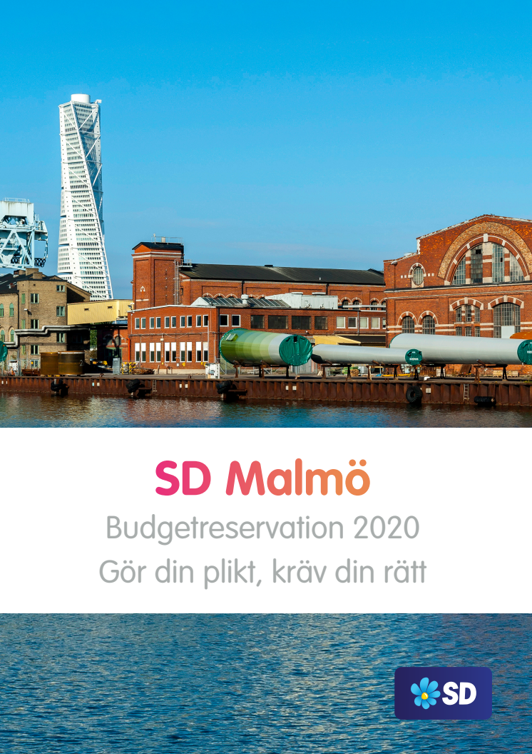 SD Malmös budgetreservation 2020