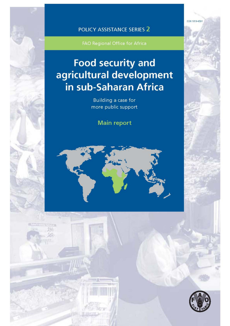 Food security and agricultural development in sub-Saharan Africa