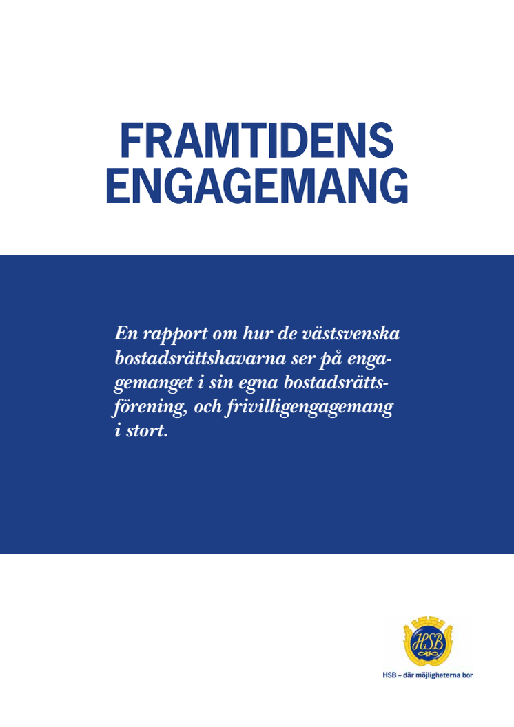 Rapport från HSB Göteborg: Framtidens engagemang