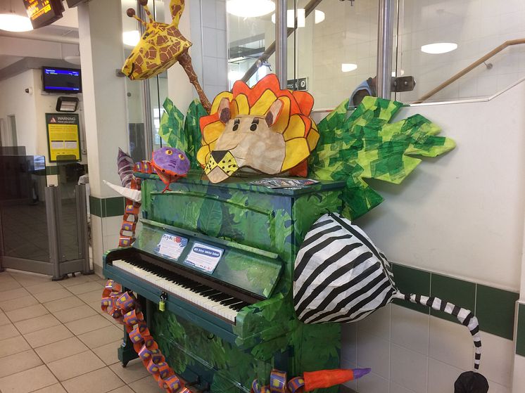 Chestnut Tree House piano at Horsham station