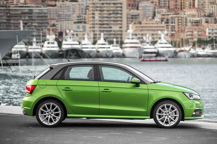 Audi A1 java green right side