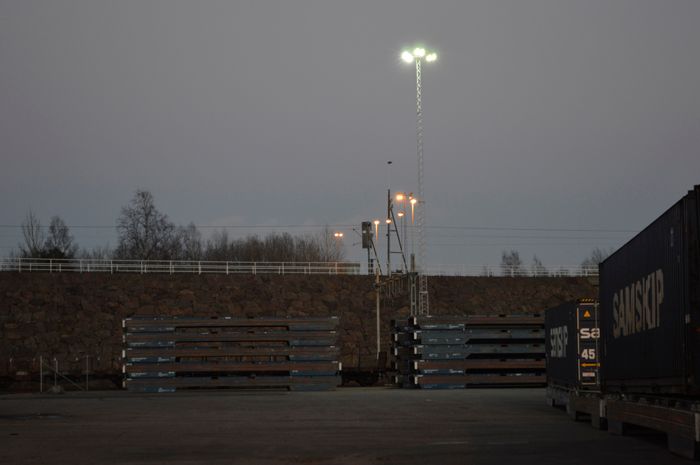 Oxelösunds hamn installerar MZ LED-mastbelysning 