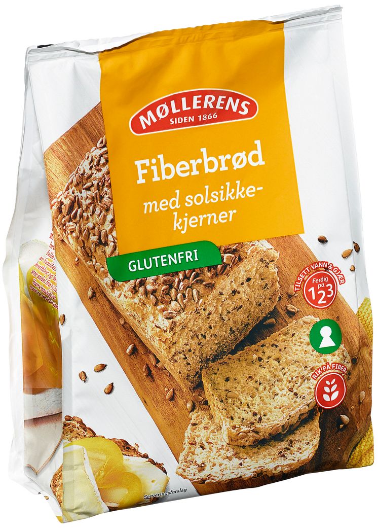 Fiberbrød med solsikke 389g