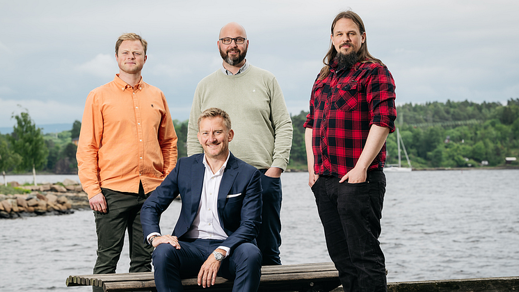 Pressebilde Marius Hallbing, Espen Gerhardsen og Erlend Bauthus - Morten Skogvold i front