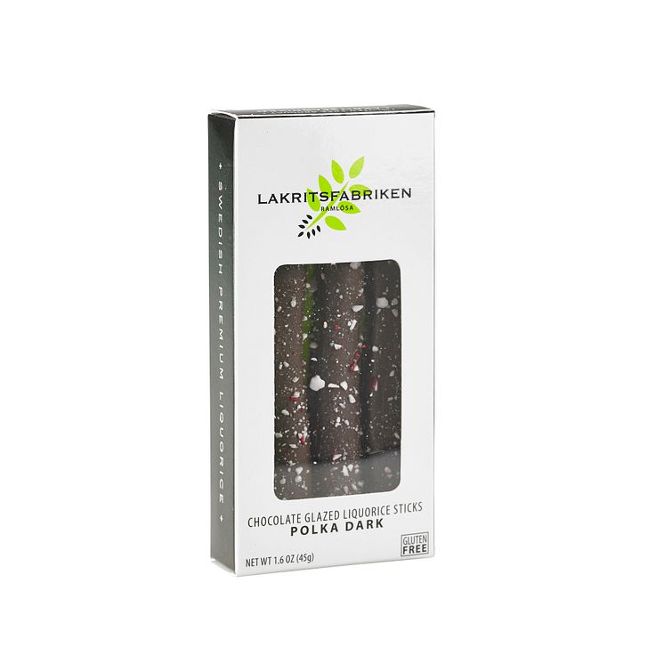 Liquorice Sticks Dark Chocolate & Polka, 45g