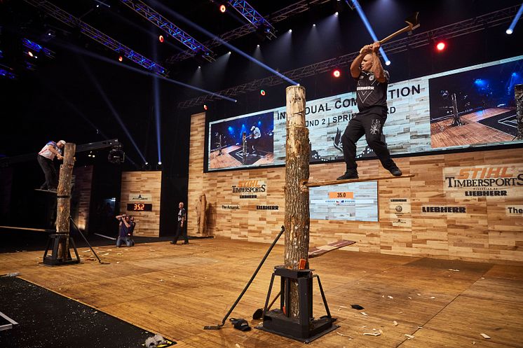 Sidste års verdensmester, Jason Wynyard fra New Zealand, der her ses i Springboard disciplinen, formåede ikke at forsvare sin titel.