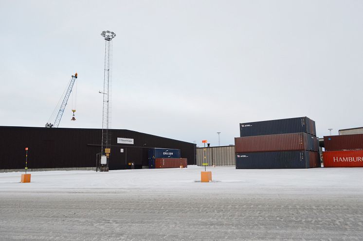 Mastbelysning Piteå Hamn