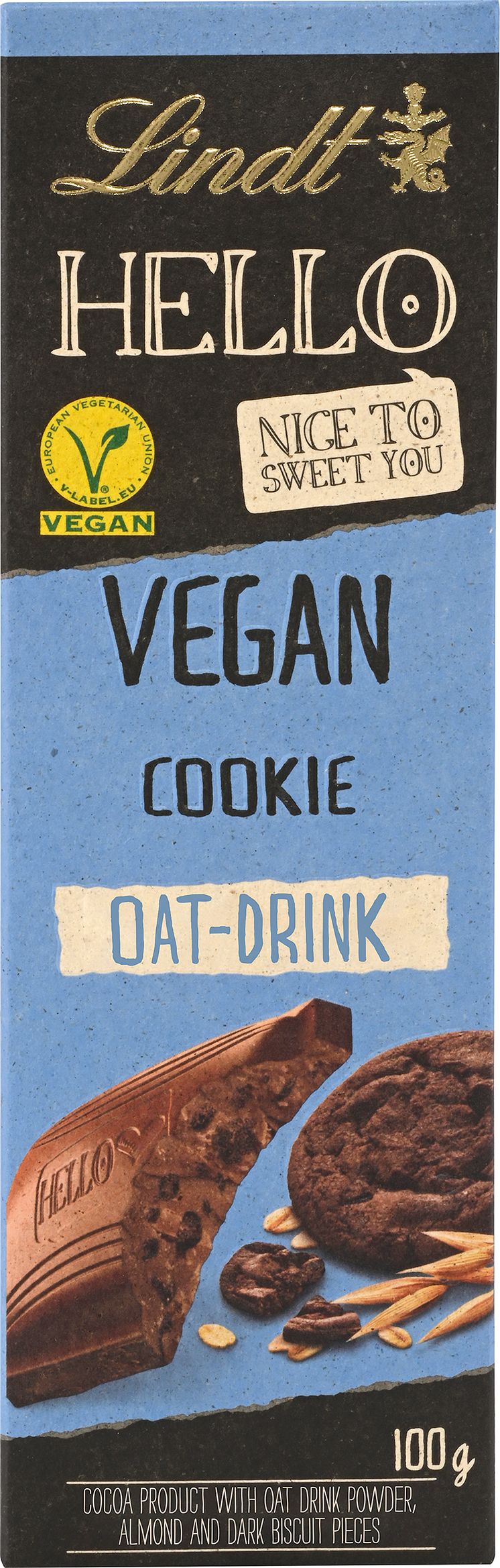 Lindt HELLO Vegan Cookie 100g 2400px.tif