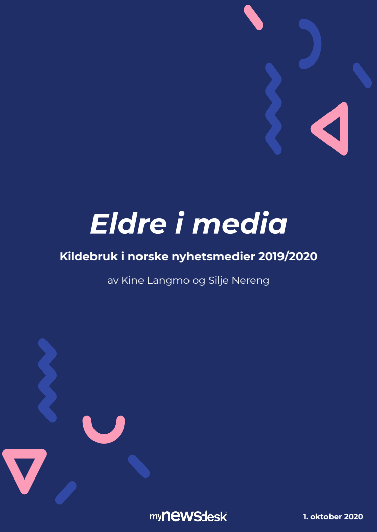 Eldre i media - kildebruk i norske nyhetsmedier 2019-2020